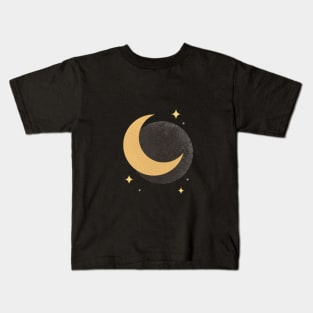 Moon Sparkle - Gold 2 Kids T-Shirt